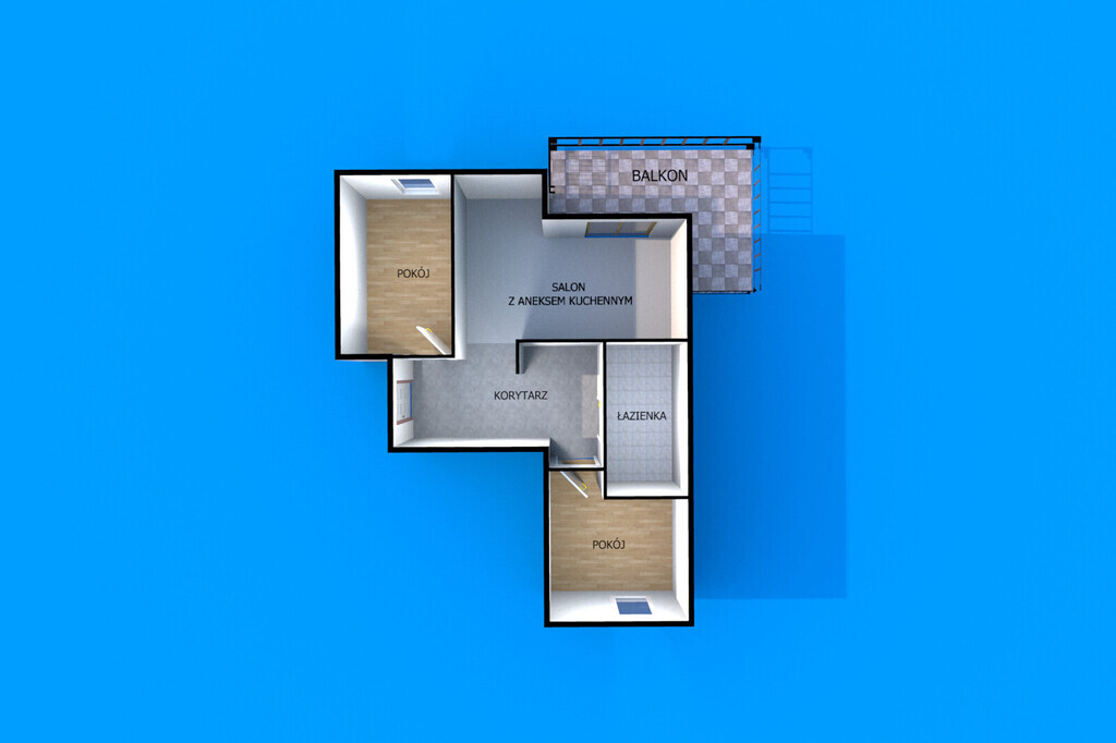 3 pokoje na nowym osiedlu w RUMI