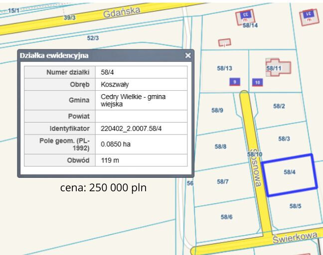 Atrakcyjne działki budowlane 20 minut od Gdańska