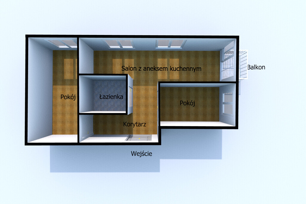 3-pokojowe mieszkanie