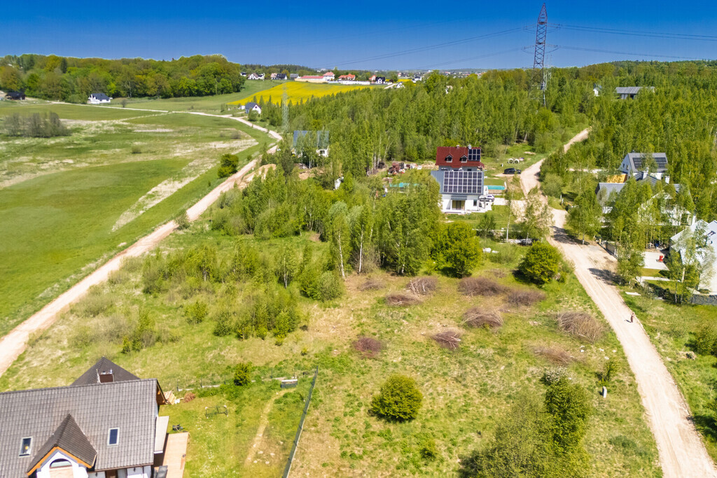 Działka niedaleko lasu w Pępowie k. Gdańska