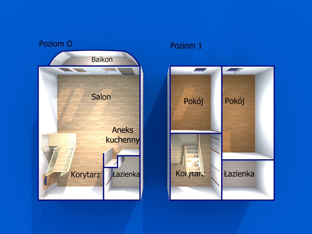 Komfortowe mieszkanie 2 poziomowe w Gdyni Fikakowo