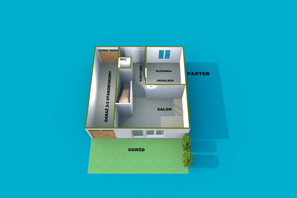 Skrajny szereg z ogrodem w Osowie