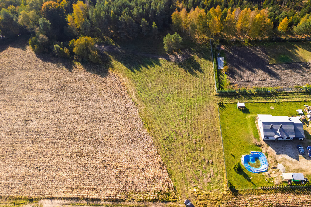 Działka budowlana 2299m2 przy lesie | Trąbki Małe