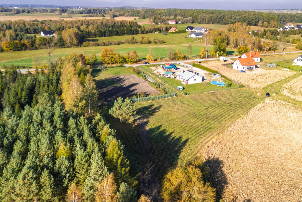 Działka budowlana 2299m2 przy lesie | Trąbki Małe