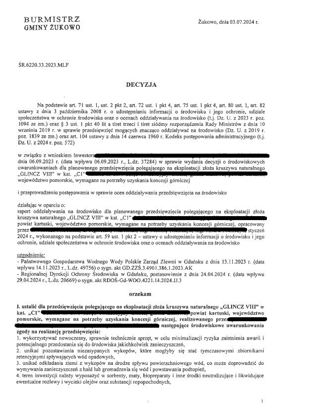 Żwirownia | Teren Inwestycyjny | Glincz