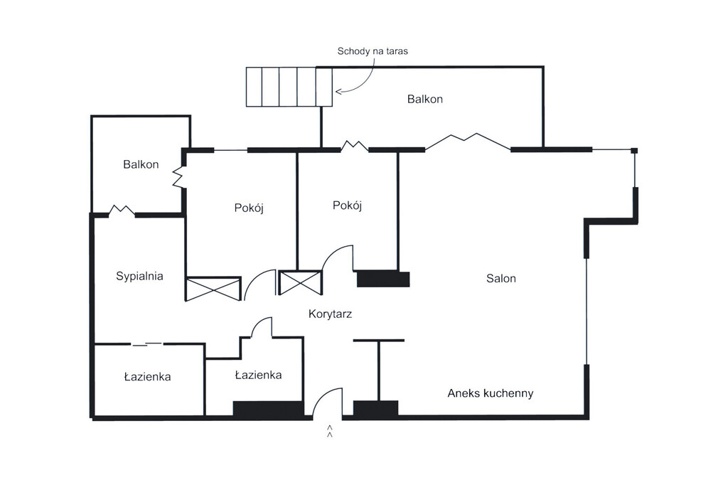 Penthouse z prywatnym tarasem | widok na morze
