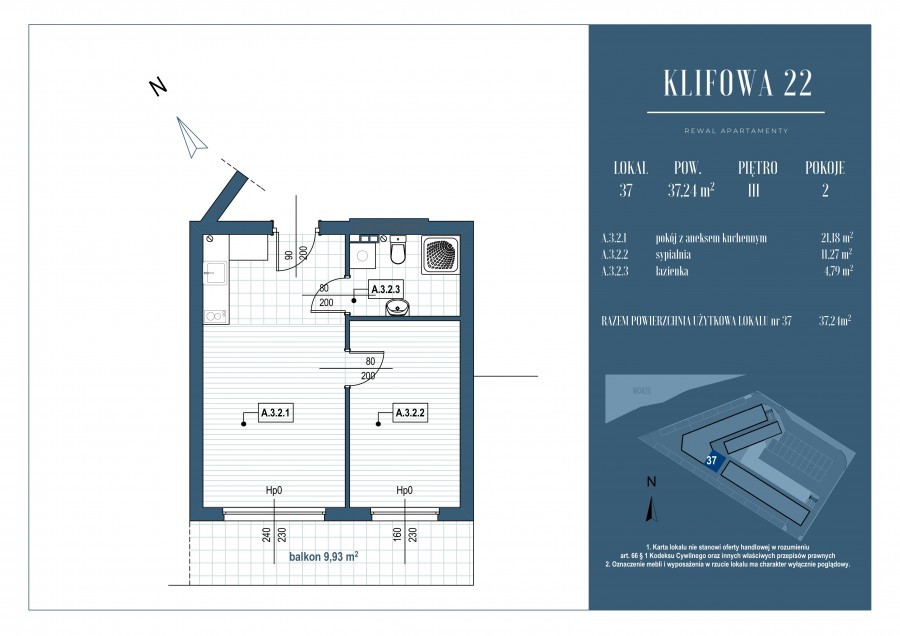 Mieszkanie na sprzedaż Rewal 37 m2 | Arka Nieruchomości
