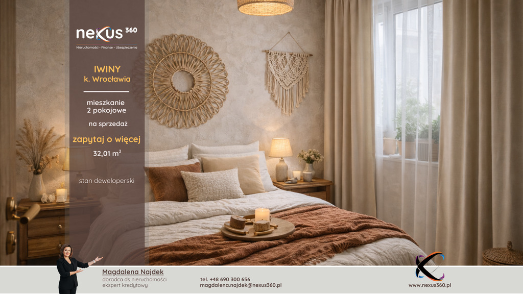 2 pokojowe mieszkanie, wygodny układ, balkon