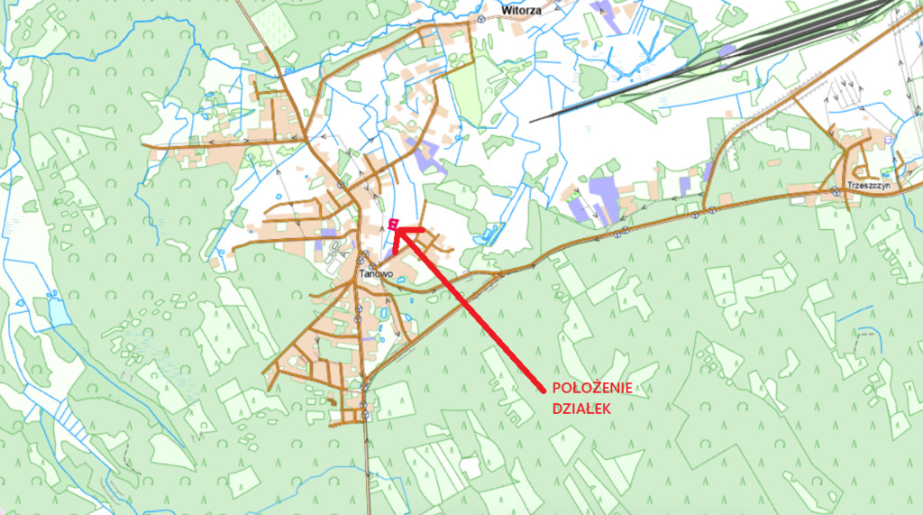 Działka na sprzedaż Tanowo 1 288 m2 | Arka Nieruchomości