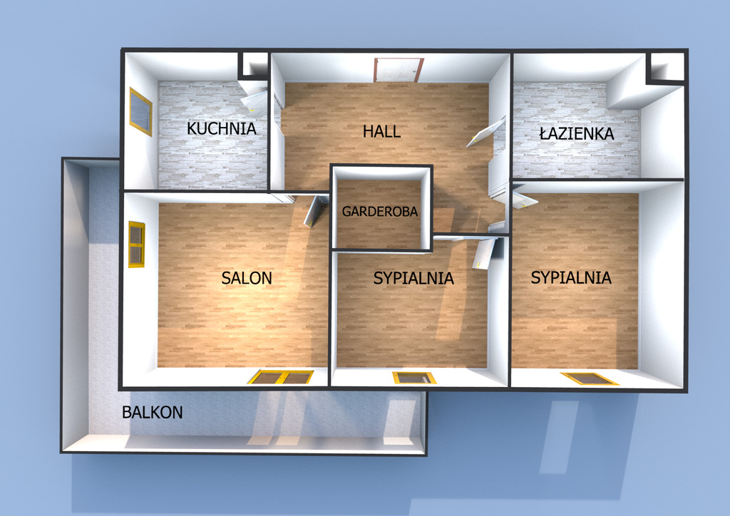 3 pokoje z dużym balkonem na "Słonecznej Morenie"