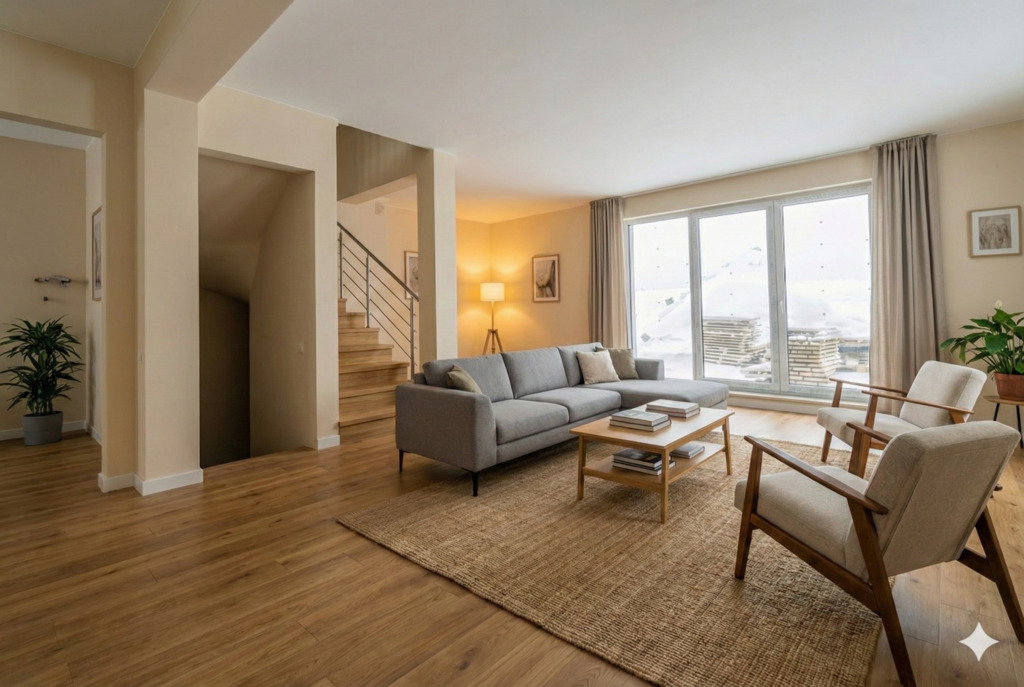 Dom bliźniaczy 101,37 m2 - 5 pokoi - Pępowo