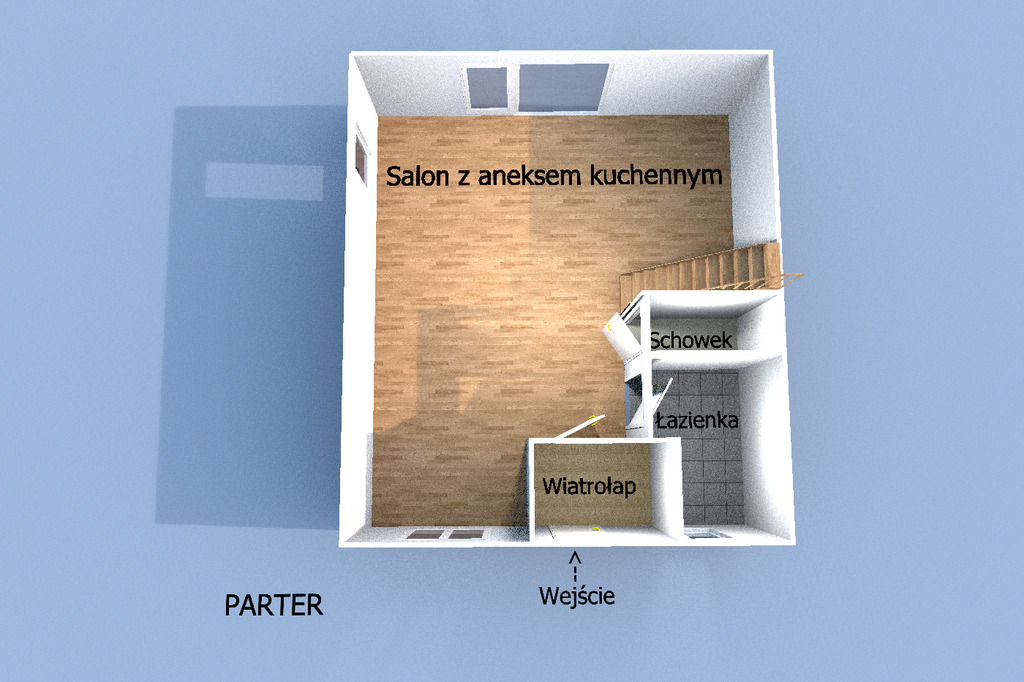 Dom bliźniaczy 101,37 m2 - 5 pokoi - Pępowo