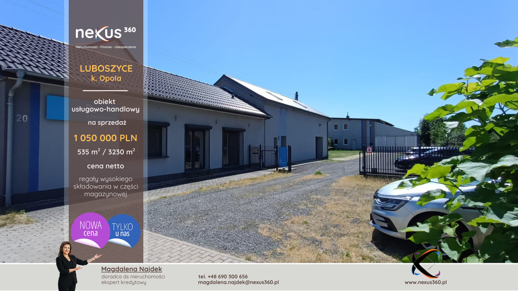 Budynki biurowo magazynowe z halą (z najemcą)