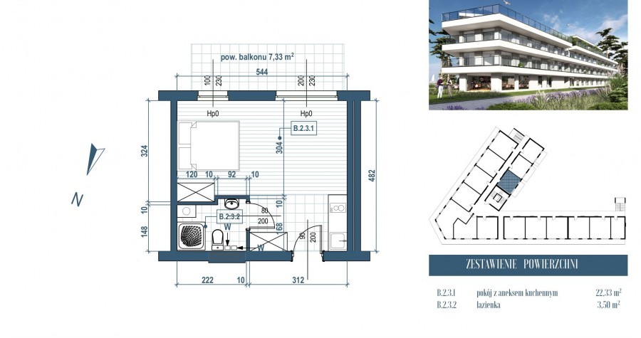 Mieszkanie na sprzedaż Rewal 26 m2 | Arka Nieruchomości