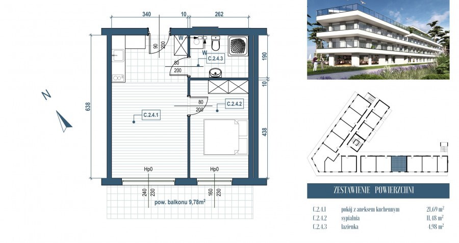 Mieszkanie na sprzedaż Rewal 38 m2 | Arka Nieruchomości