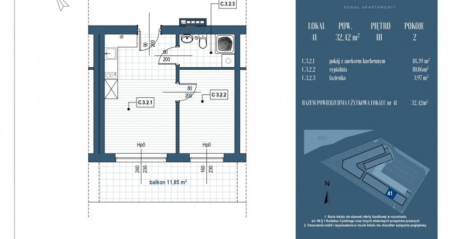 Mieszkanie na sprzedaż Rewal 32 m2 | Arka Nieruchomości
