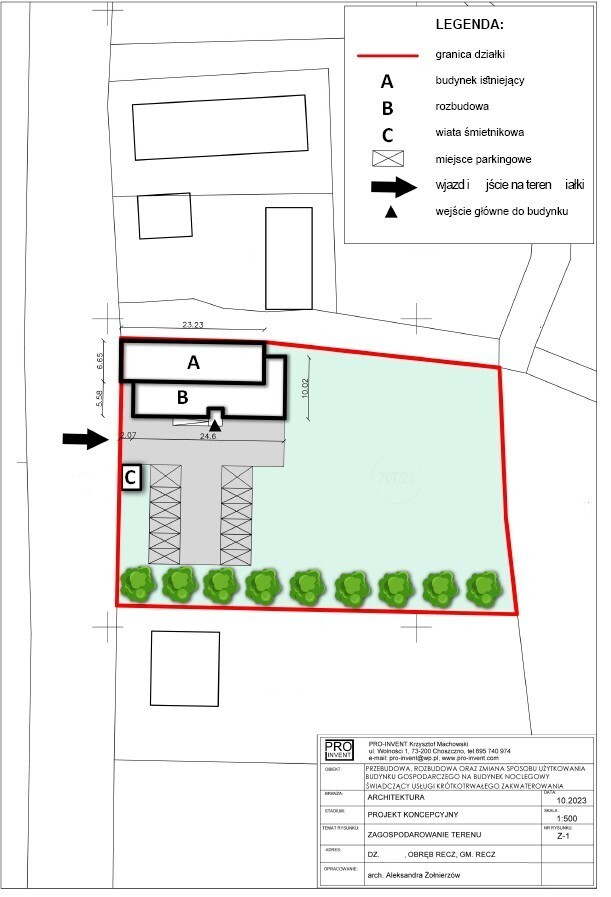 Działka na sprzedaż Recz 2 638 m2 | Arka Nieruchomości