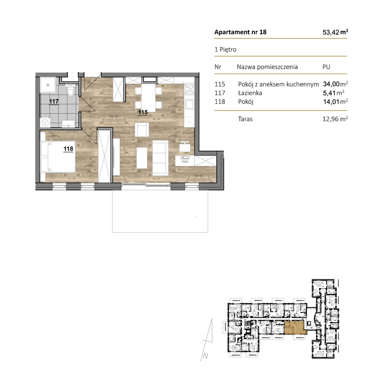 Mieszkanie na sprzedaż Szczecin, Dąbie 53 m2 | Arka Nieruchomości