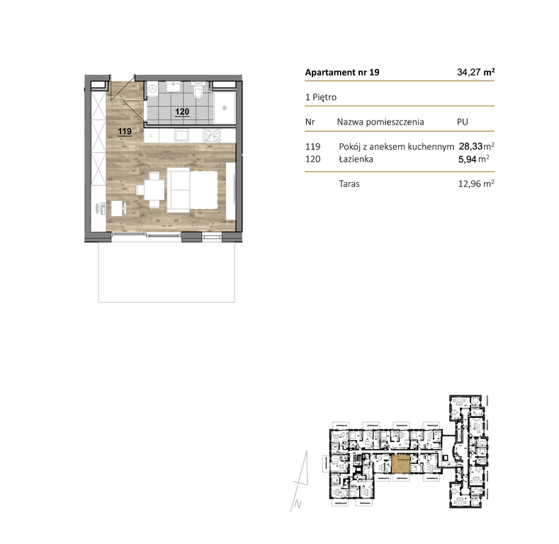 Mieszkanie na sprzedaż Szczecin, Dąbie 34 m2 | Arka Nieruchomości