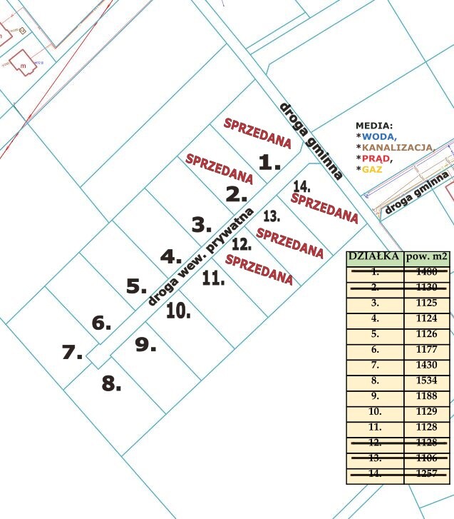Działka na sprzedaż Przybiernów 1 534 m2 | Arka Nieruchomości