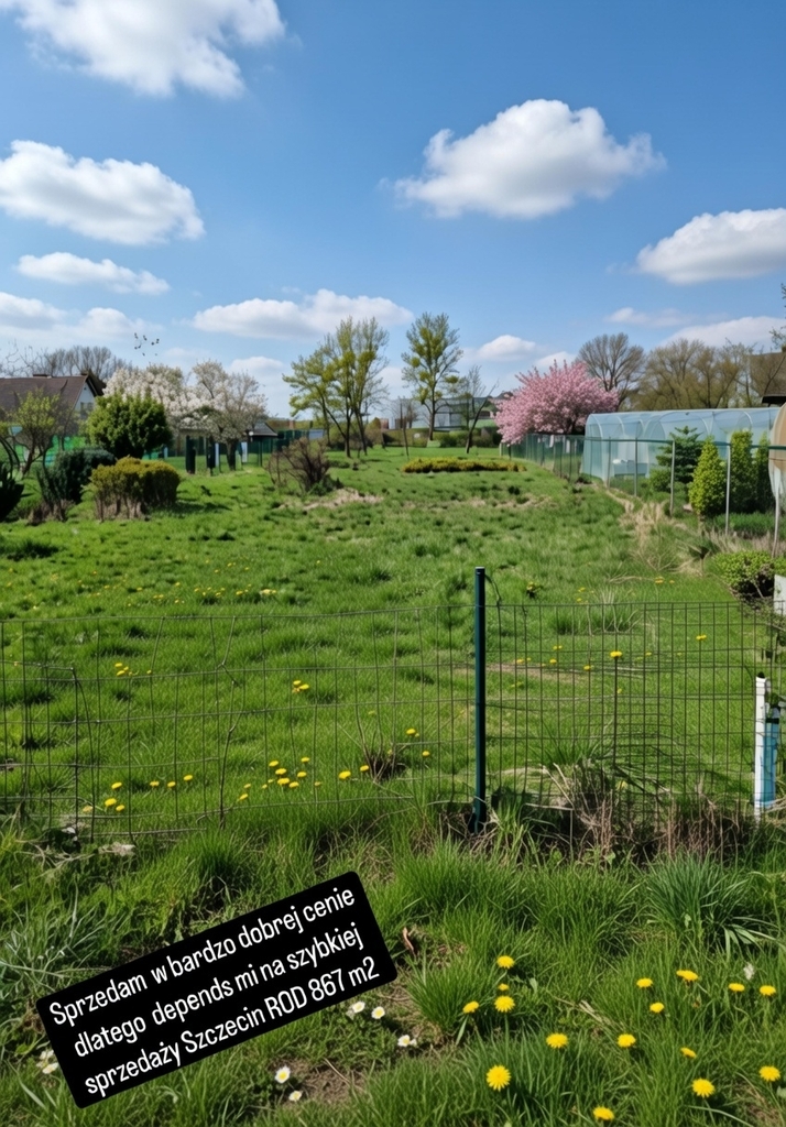 Działka na sprzedaż Szczecin, Stołczyn 867 m2 | Arka Nieruchomości
