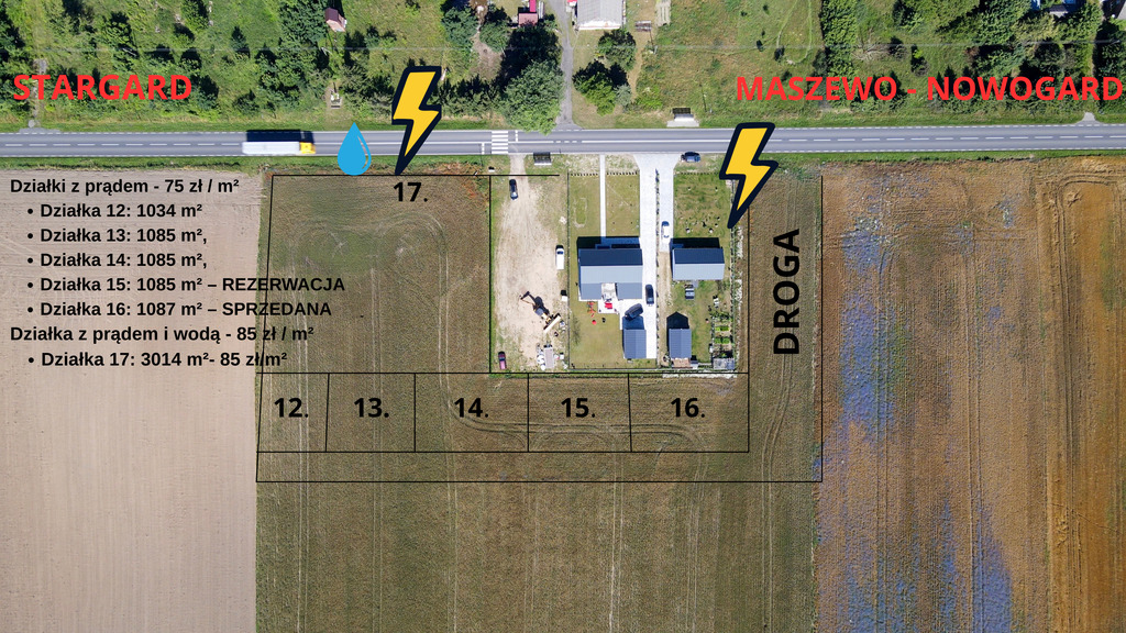 Działka na sprzedaż Grabowo 1 085 m2 | Arka Nieruchomości