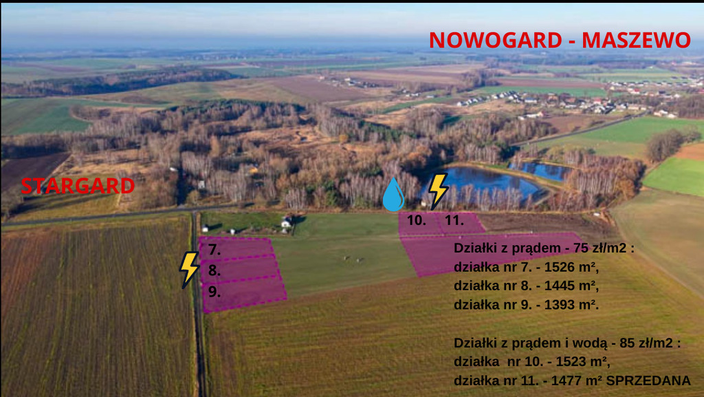 Działka na sprzedaż Grabowo 1 085 m2 | Arka Nieruchomości