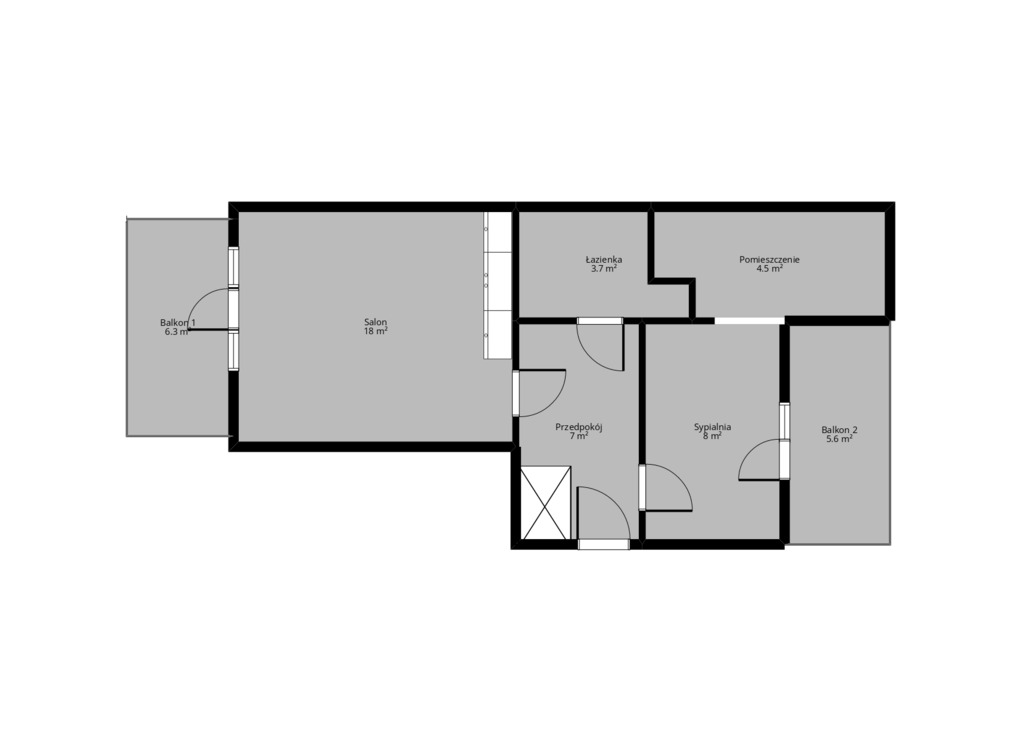 Mieszkanie na sprzedaż Ińsko 41 m2 | Arka Nieruchomości