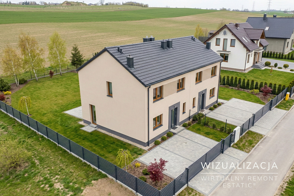 Dom bliźniaczy 101,37 m2 - 5 pokoi - Pępowo