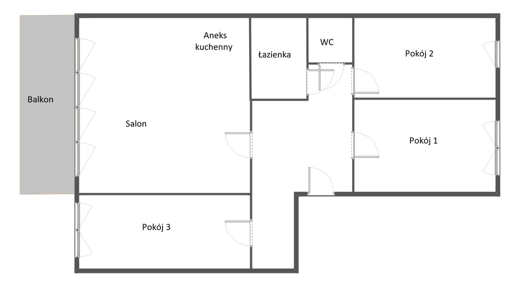 Mieszkanie na sprzedaż Szczecin, os. Bukowe 64 m2 | Arka Nieruchomości