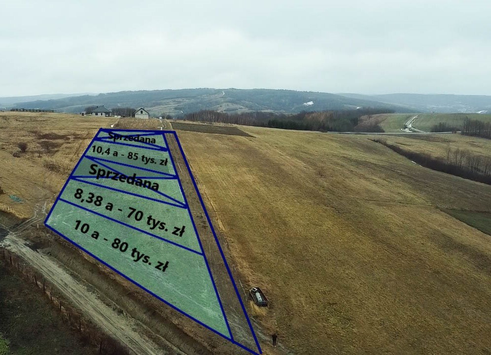 Działki z WZ od 70 tys. zł w pobliżu Pruchnika