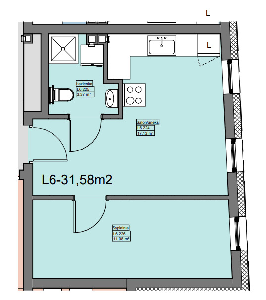 Mieszkanie na sprzedaż Police 32 m2 | Arka Nieruchomości