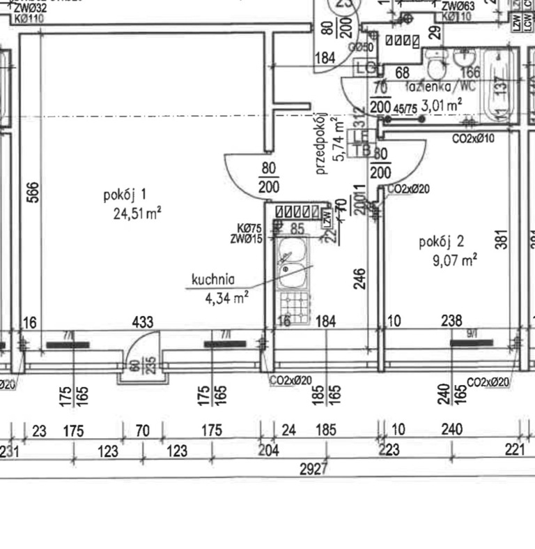 Mieszkanie na sprzedaż Szczecin, Pomorzany 47 m2 | Arka Nieruchomości