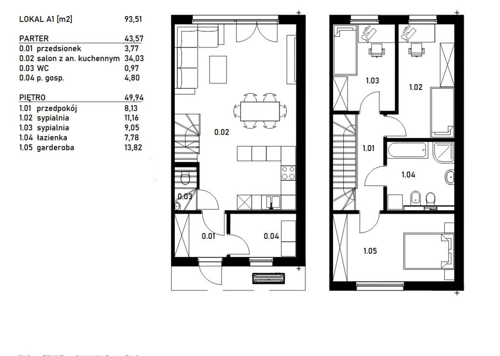 Dom na sprzedaż Szczecin, Osów 94 m2 | Arka Nieruchomości
