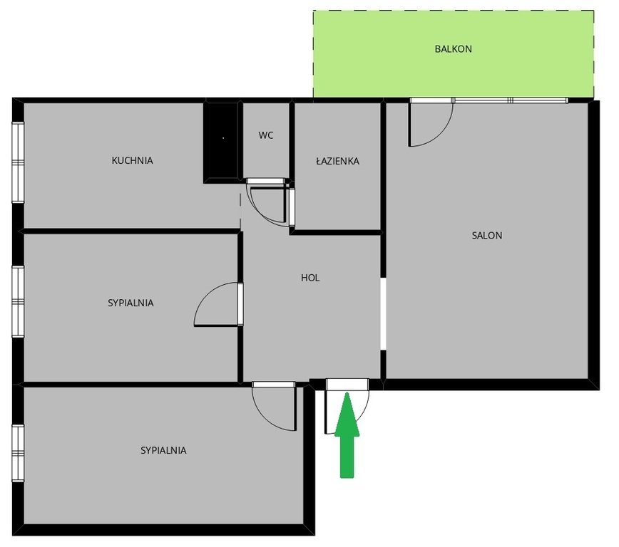 Mieszkanie na sprzedaż Szczecin, os. Przyjaźni 53 m2 | Arka Nieruchomości