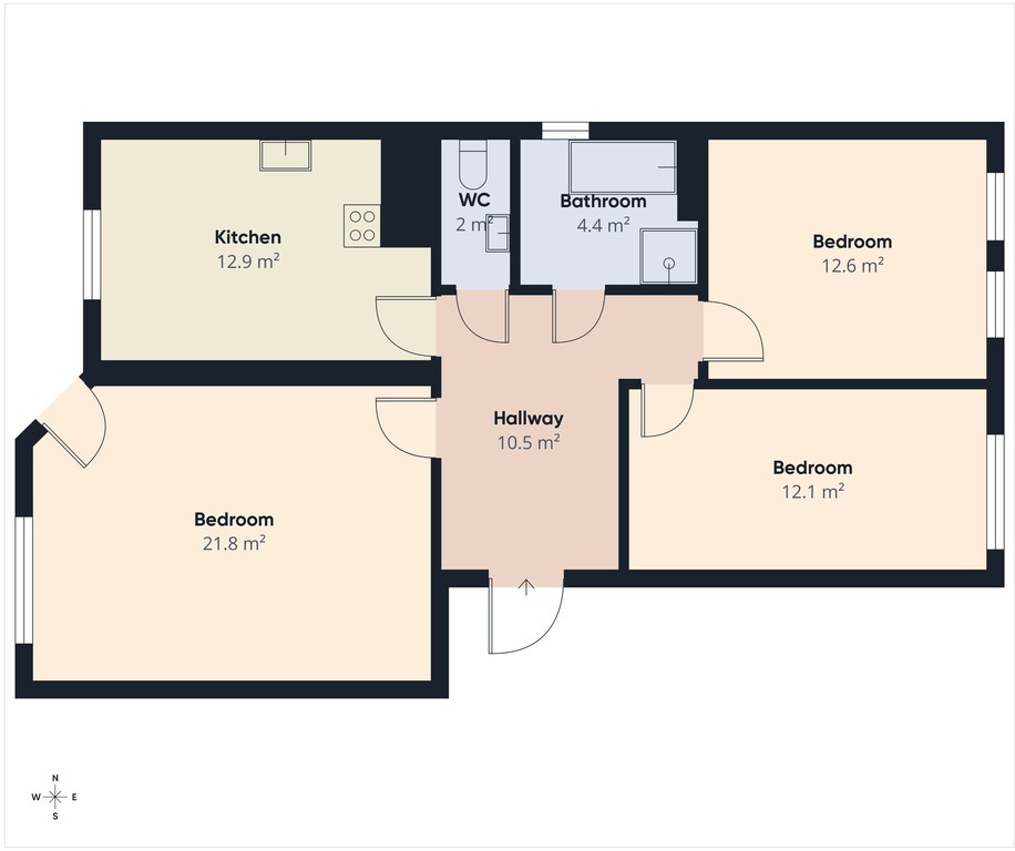 Mieszkanie na sprzedaż Szczecin, Centrum 76 m2 | Arka Nieruchomości