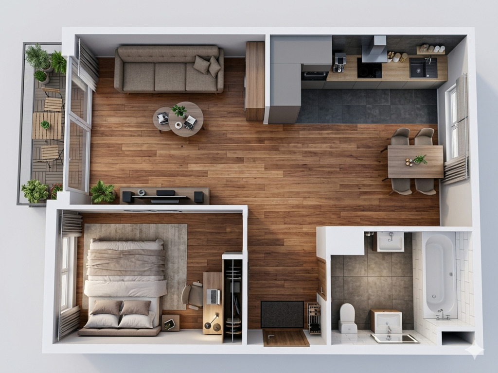 Apartament Gdynia Orłowo | 2 pokoje, 4 min. morze