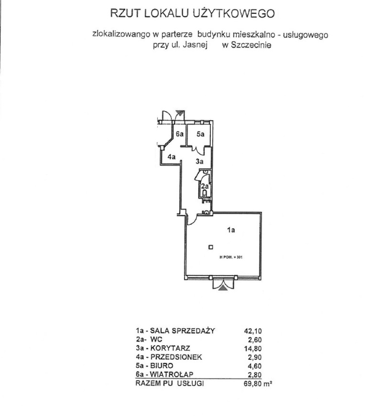 Lokal na sprzedaż Szczecin, os. Słoneczne 70 m2 | Arka Nieruchomości