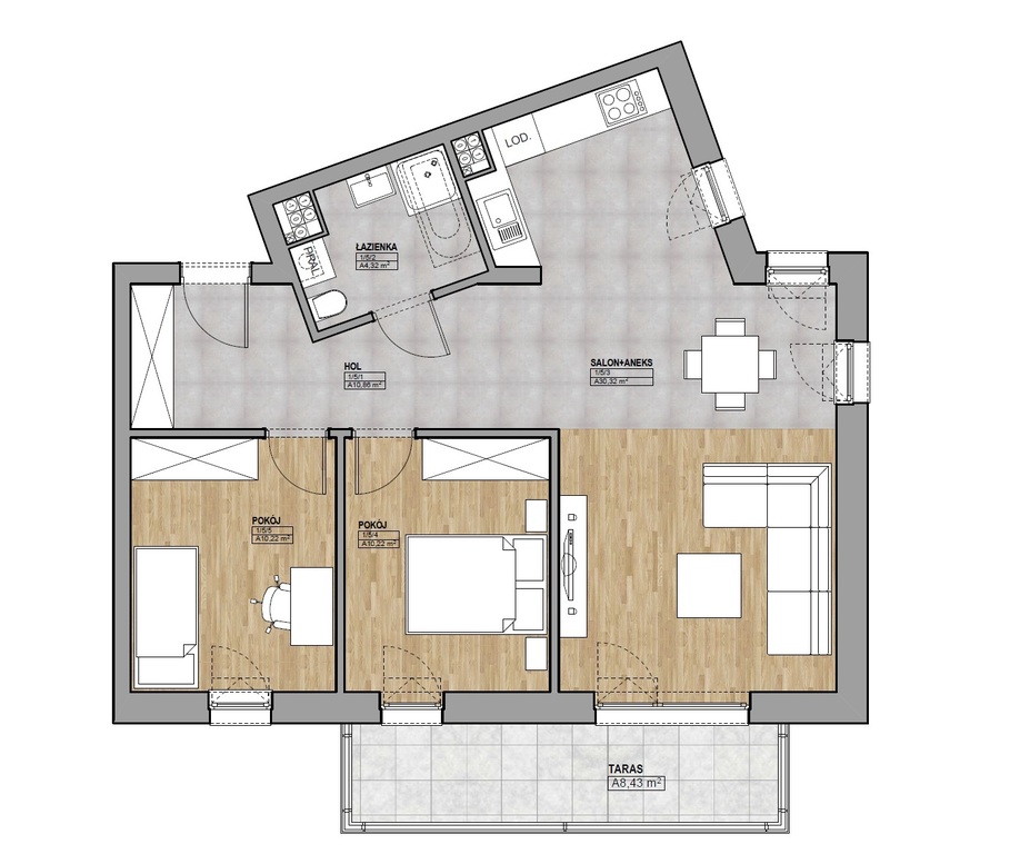 Mieszkanie na sprzedaż Kamień Pomorski 45 m2 | Arka Nieruchomości