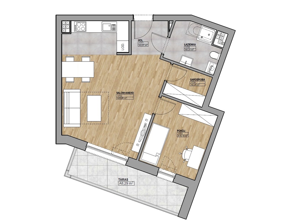 Mieszkanie na sprzedaż Kamień Pomorski 45 m2 | Arka Nieruchomości