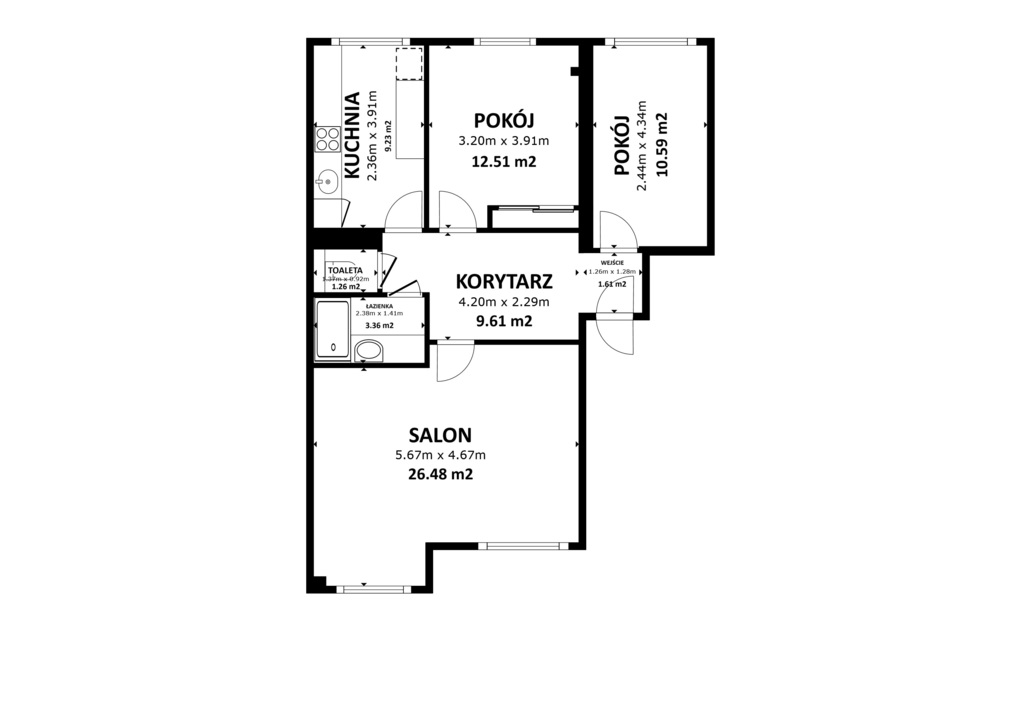 Mieszkanie na sprzedaż Szczecin, Stare Miasto 71 m2 | Arka Nieruchomości