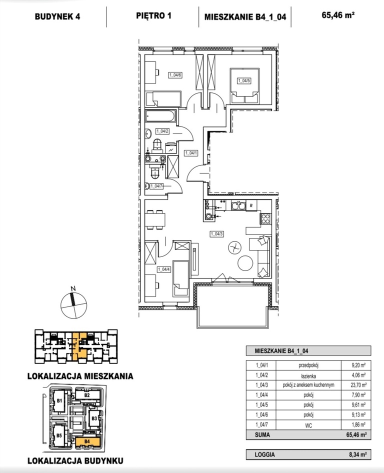 Mieszkanie na sprzedaż Szczecin, Żelechowa 65 m2 | Arka Nieruchomości