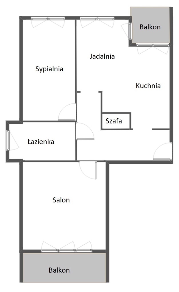 Mieszkanie na sprzedaż Szczecin, os. Arkońskie 55 m2 | Arka Nieruchomości