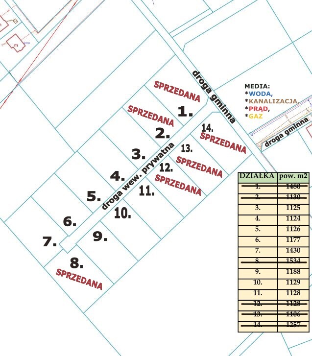 Działka na sprzedaż Przybiernów 1 125 m2 | Arka Nieruchomości