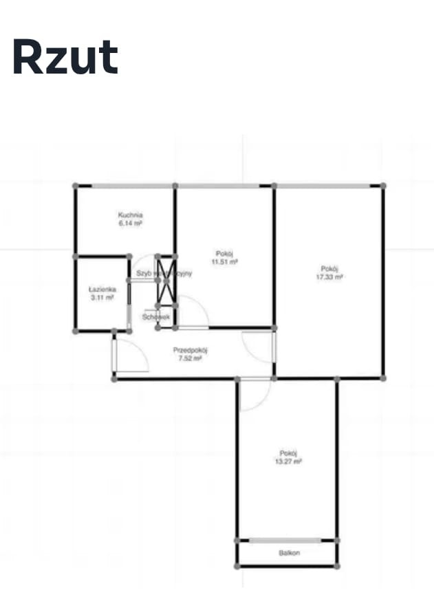 Mieszkanie na sprzedaż Szczecin, os. Kaliny 59 m2 | Arka Nieruchomości