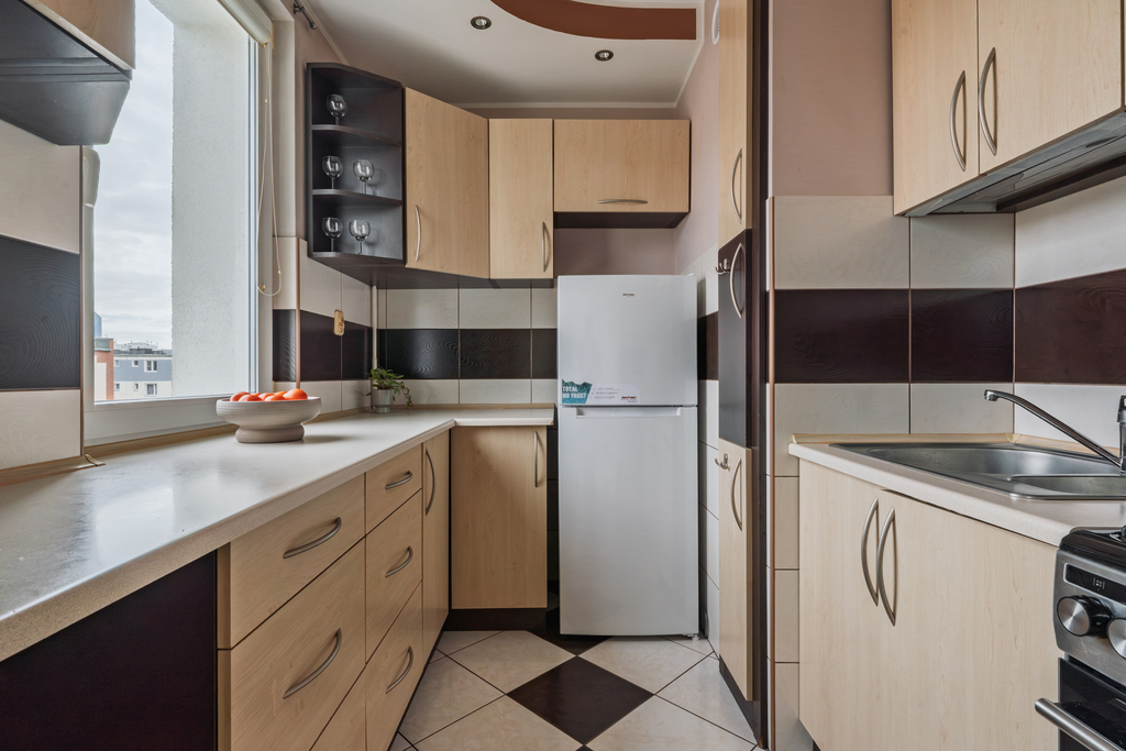 Wygodne 2 pokoje 2,8km od plaży