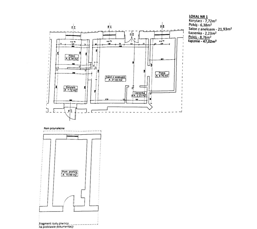 Mieszkanie na sprzedaż Szczecin, Centrum 47 m2 | Arka Nieruchomości