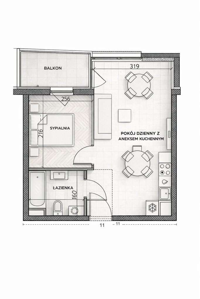 Mieszkanie na wynajem Szczecin, Śródmieście-Centrum 35 m2 | Arka Nieruchomości
