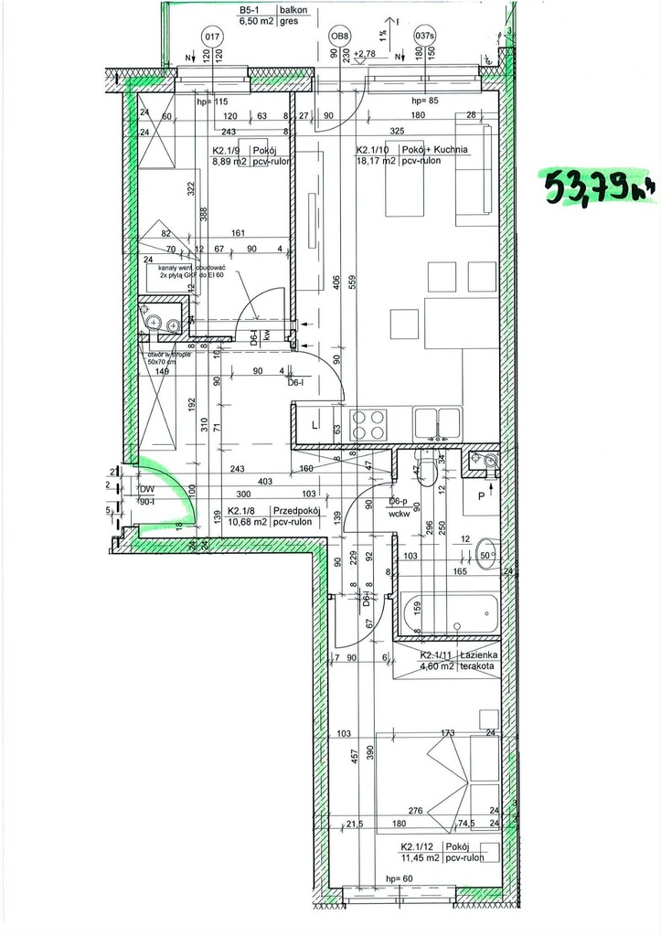 Mieszkanie na sprzedaż Szczecin, Nowe Miasto 57 m2 | Arka Nieruchomości