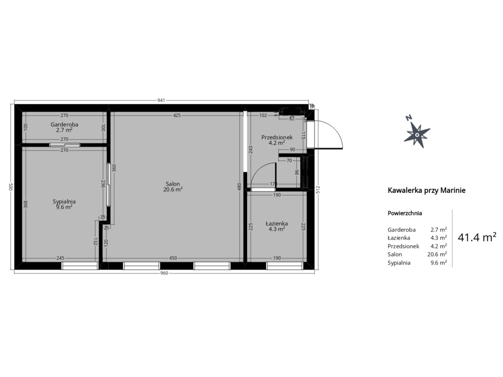 Mieszkanie na sprzedaż Szczecin, Gocław 41 m2 | Arka Nieruchomości